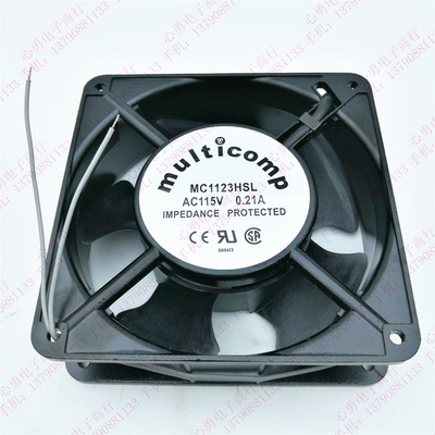 全新原装multicomp MC1123HSL AC115V 0.21A 12038 轴流风机 风扇