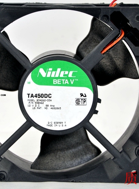 NIDEC TA450DC B34262-33A 12V 0.8A滚珠轴承风扇 12038 风机