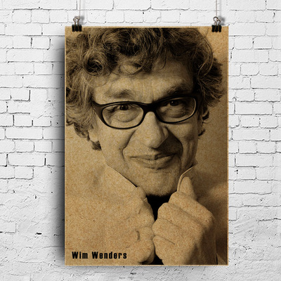 导演海报维姆文德斯WimWenders柏林苍穹下德国名导牛皮纸海报复古