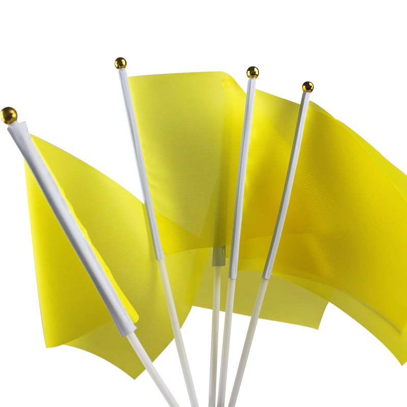 7号小彩旗 黄色幼儿园早操道具手摇旗手挥旗 运动会旗帜旗子