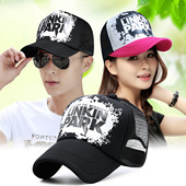 帽子男春夏季 防晒遮阳帽韩版 潮字母鸭舌帽货车帽透气网帽棒球帽女