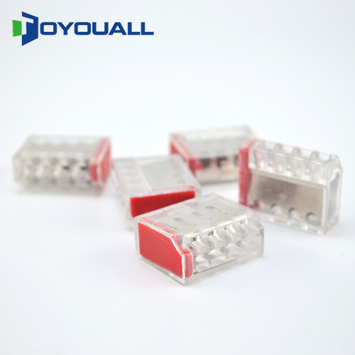 图优 773-174接线端子41A大电流建筑端子快速连接器4孔6平方电线