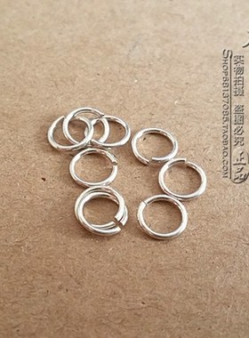 diy复古银色泰国佛牌开口圈