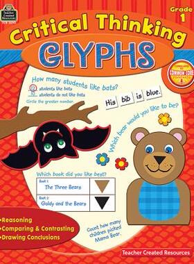 【预售】Critical Thinking: Glyphs: Grade 1