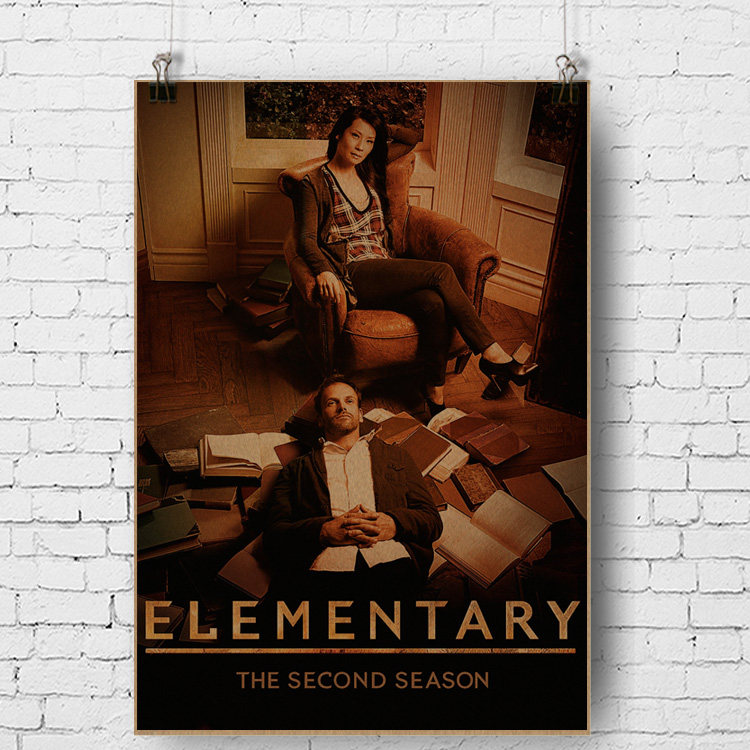 美剧海报 美版福尔摩斯 elementary 基本演绎法 刘玉玲 lucy liu
