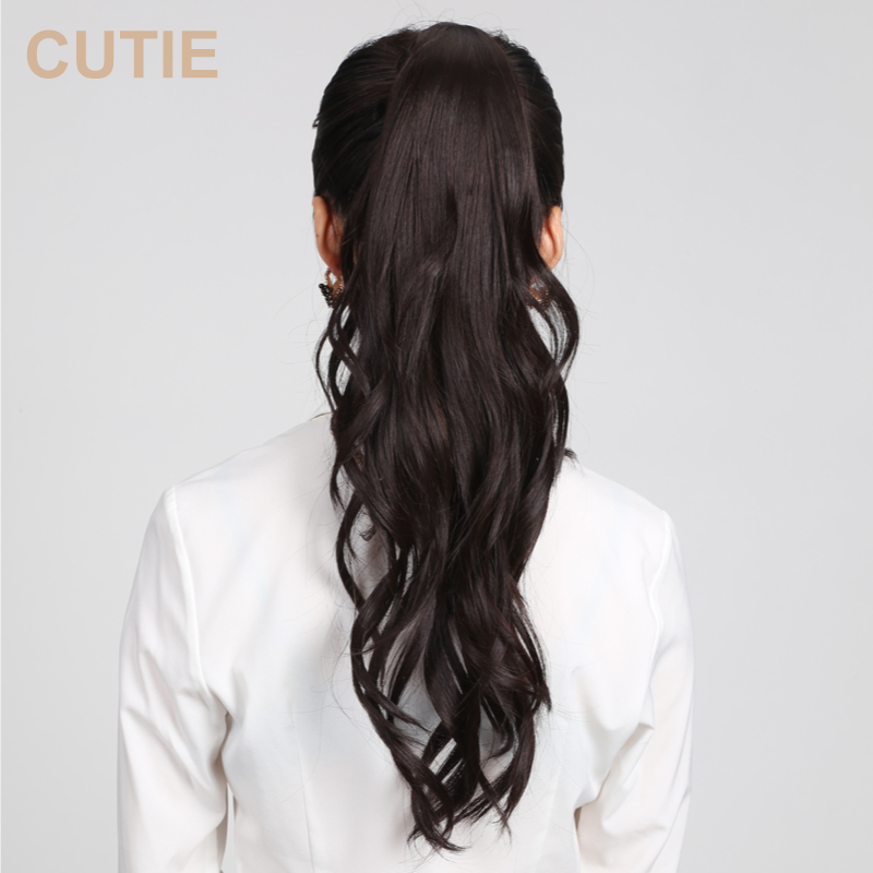 娇滴滴假发马尾长卷发梨花马尾