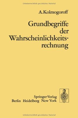 【预订】Grundbegriffe Der Wahrscheinlichkeit...