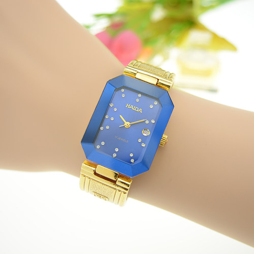 大气蓝色机械库存全新手表