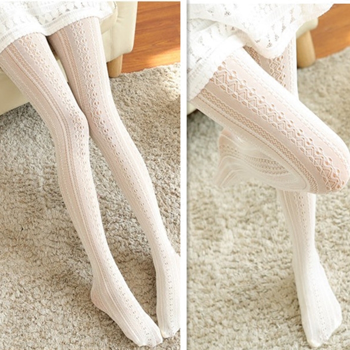 春夏新品镂空蕾丝薄款弹力显瘦连裤袜打底袜网袜美腿袜女长款袜