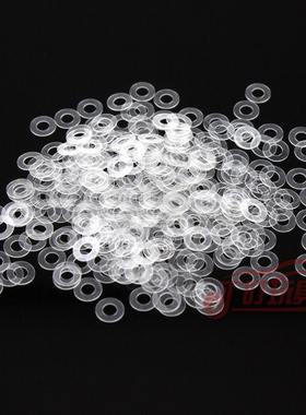 自制田宫四驱车改装配件 马达转垫片 电机轴垫片 透明/黑色 10片