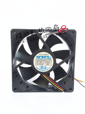 原装正品韩国NONOISE 9225散热风扇G9225H24D2 RG 24V 0.160A 9CM