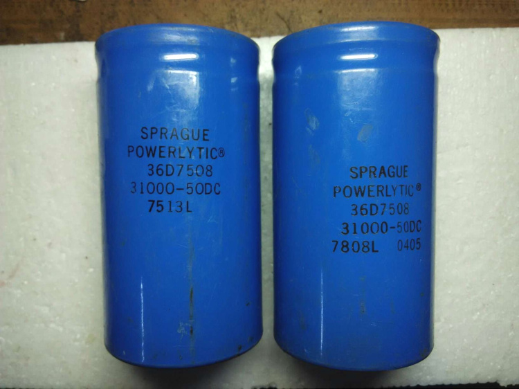 美国思碧 SPRAGUE 36D系列 50V 31000UF 螺丝脚发烧滤波电容
