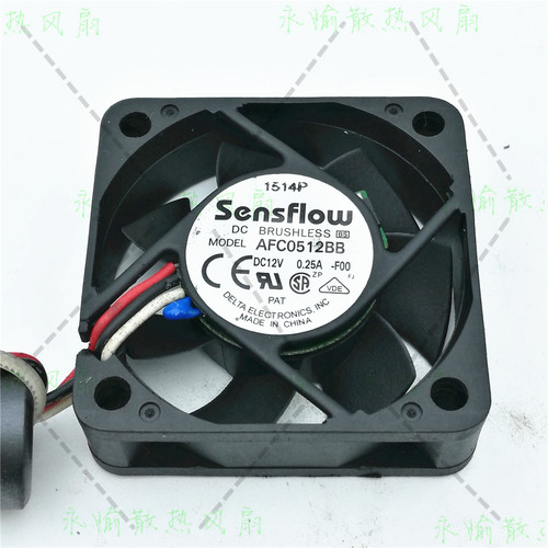 原装台达 AFC0512BB 5015 12V 0.25A -FOO 5CM 3线 热敏 散热风扇