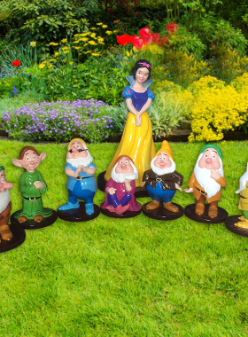 白雪公主卡通玻璃钢雕像工艺品