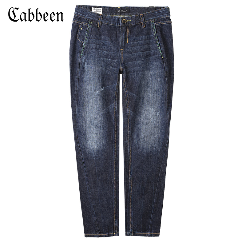 Jeans pour jeunesse pieds Slim CABBEEN en coton pour hiver - Ref 1483779 Image 1