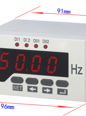 96*48MM数显数字变频器用频率表0-50HZ /DC0-10V或4-20mA