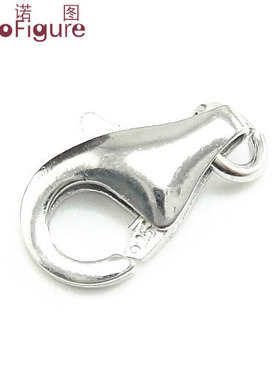 法诺图925银项链扣珍珠搭扣子银吊坠扣子饰品DIY配件龙虾水滴扣头