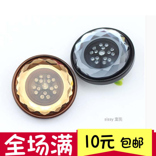 40MM貂皮大衣纽扣高档女羊绒衣扣子黑色树脂钮扣毛呢大衣装饰