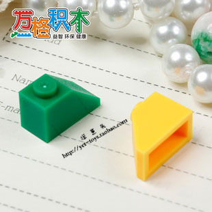 拼装 乐高式 积木散件配件 半斜1孔 NO.354 3040 万格