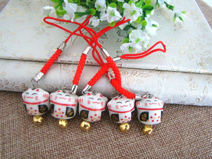 厂家直销、DIY配件、陶瓷招财猫手机链、年会小礼品、钥匙扣|msdalam kategori Aksesori Digital 3C, Aksesori telefon bimbit, Aksesori telefon, loket telefon/tali telefon - dari Buy2taobao.com untuk memberikan perkhidmatan ejen Taobao profesional membeli