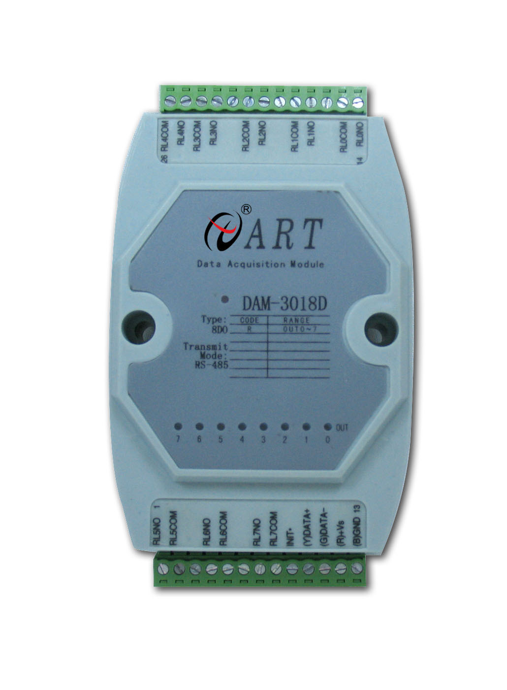 DAM-3018D 8路继电器输出模块