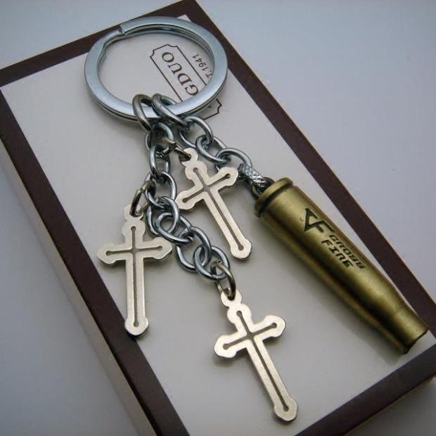 子弹壳钥匙扣创意可爱男士钥匙链挂件