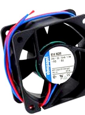 全新原装德国Ebm-papst风扇专售TYP 614NGM 6025 24V 1.7W保质2年