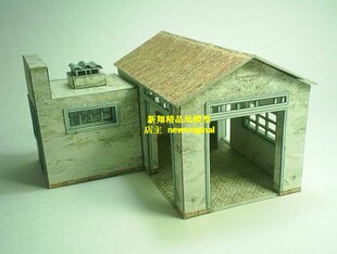 民用车库模型民居建筑 汽车场景 车模场景模型