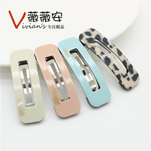 法国佩妮chaplet正品方形水滴夹