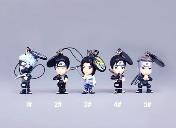 日本正版忍者系列进口手机链 手机挂件 钥匙扣 高4.5厘米