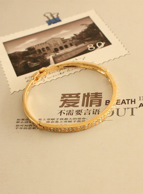 迪丽热巴同款18K金质感韩国手环