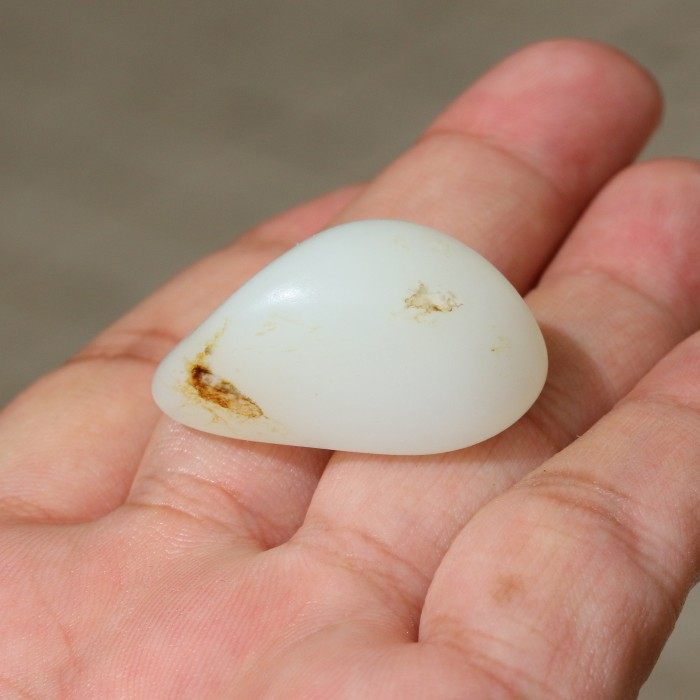 正宗新疆和田玉籽料原石真皮黄皮一级白羊脂玉原石小吊坠挂件玩料