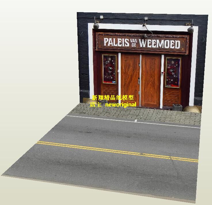 1比6 18舞厅酒吧卡拉OK夜店街道商店娃娃兵人偶车模汽车场景模型