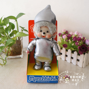 日本正版萌趣趣 Monchhichi 绿野仙踪铁皮人 独特肤色玩具摆件