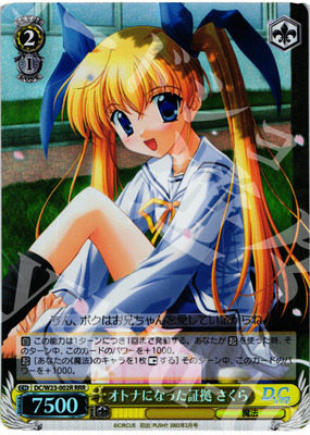 WS 黑白双翼 卡牌 DC10周年 オトナになった証拠 さくら RRR