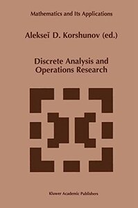 【预订】Discrete Analysis and Operations Research