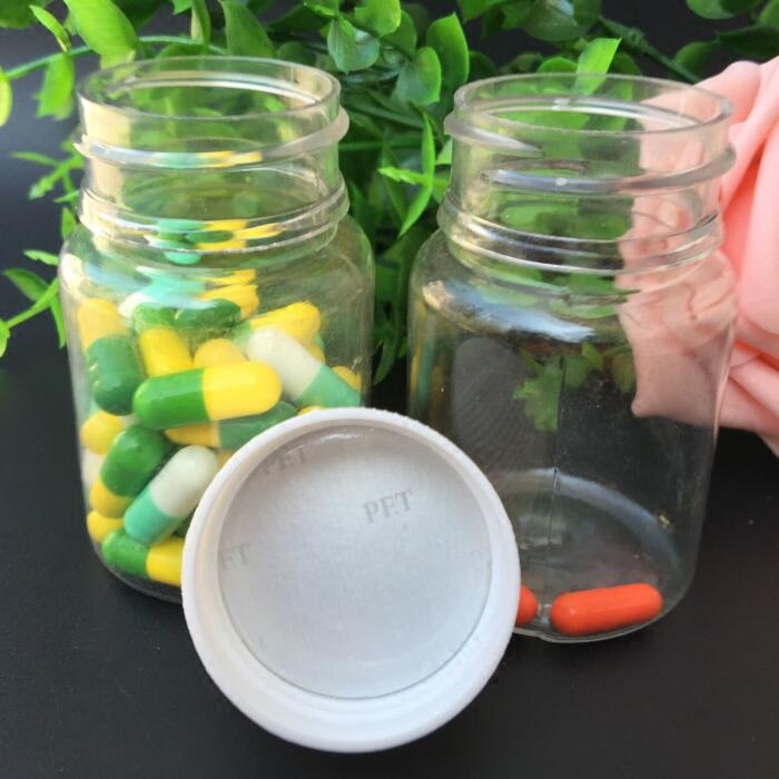 50ml/60ml克塑料瓶口透明pet瓶 聚酯50克毫升样品瓶加厚型密封罐