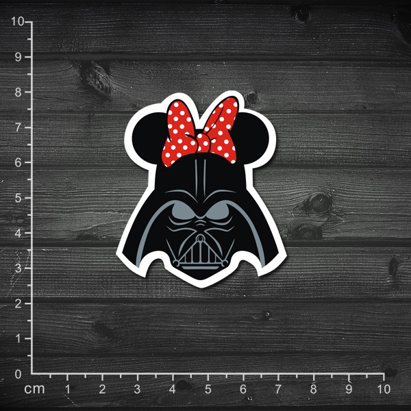 单张 恶搞星战 萌版黑武士 darth vader 笔记本贴纸 拉杆箱贴纸