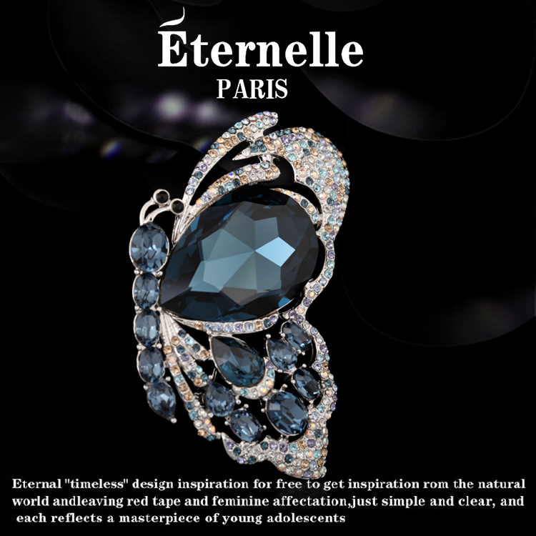 Broche femme ETERNELLE en cristal autrichien - Ref 1171922 Image 2