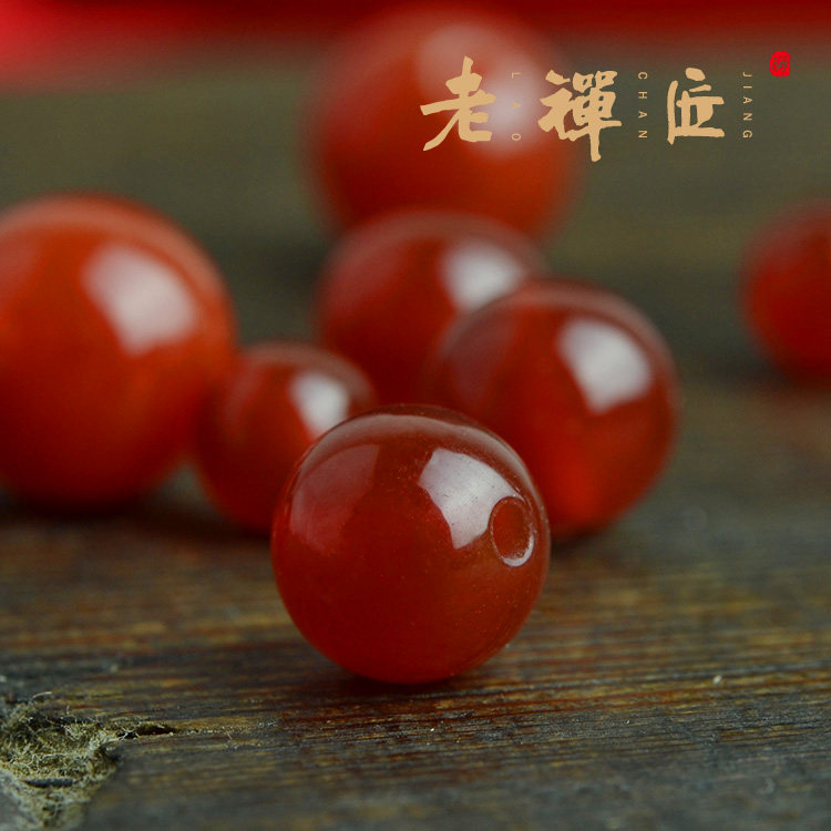 天然巴西红玛瑙圆珠 星月金刚菩提diy配珠隔珠弟子珠