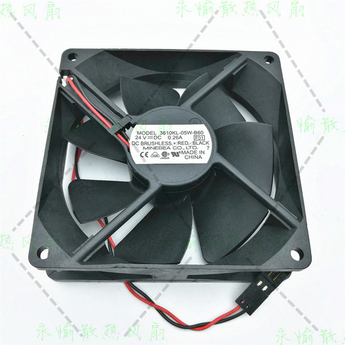 原装 NMB 3610KL-05W-B60 24V 0.26A 9225 工控机 变频器散热风扇