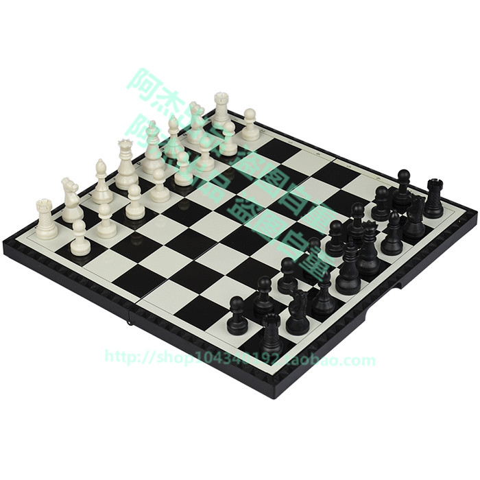 国际象棋包邮 小号磁性儿童学生培训用 折叠棋盘棋子 橡棋 玩具