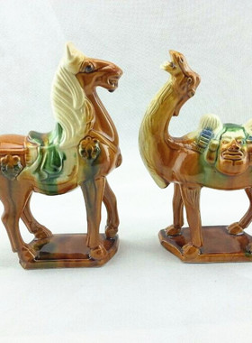 丝绸之路商务礼品陶瓷马