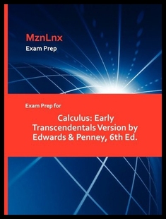 【预售】Exam Prep for Calculus: Early Transcendentals Ver