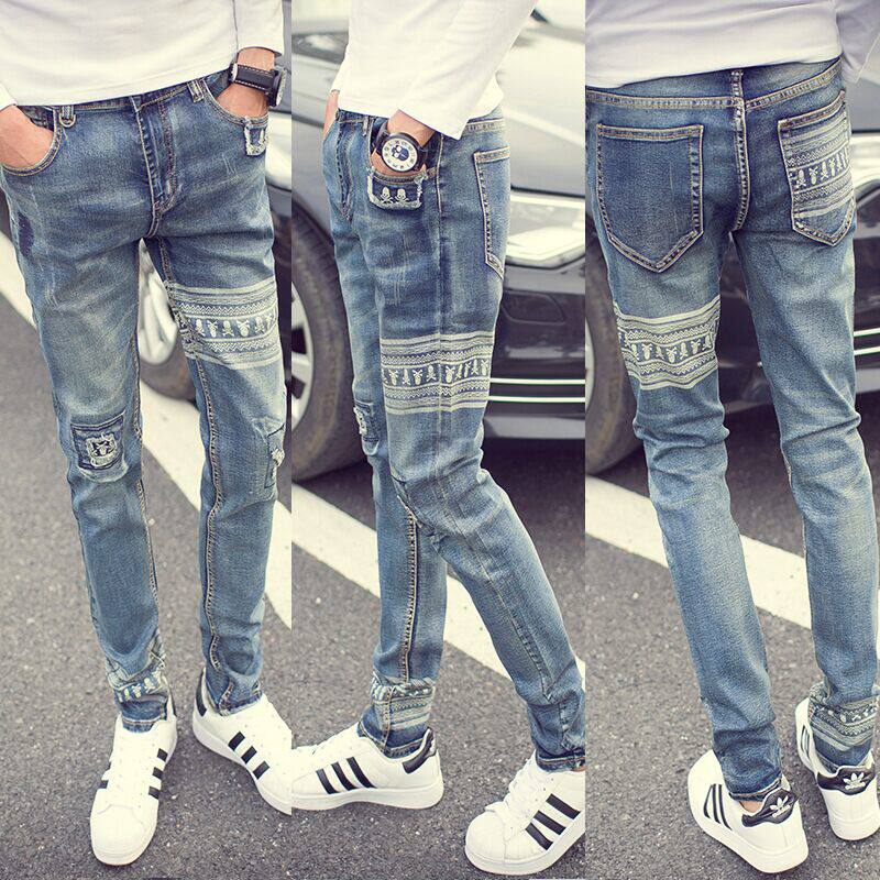 Jeans pour jeunesse pieds Slim pour automne - Ref 1468242 Image 1