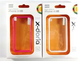  x-doria道瑞适用iphone4 4s手机信号圈 边框保护套壳软硬框