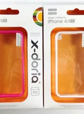 正品 x-doria道瑞适用iphone4 4s手机信号圈 边框保护套壳软硬框