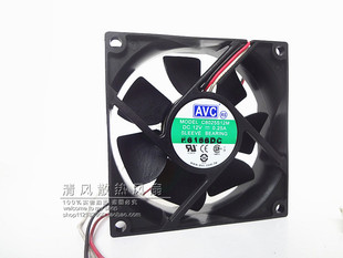 AVC 8025 12V 0.25A 8CM 8厘米 CPU 电源机箱 静音风扇C8025S12M
