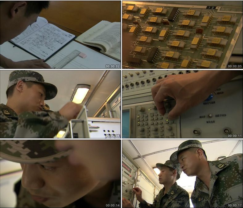 军队科研讨论研究科技/军官士兵/中国高清实拍视频素材