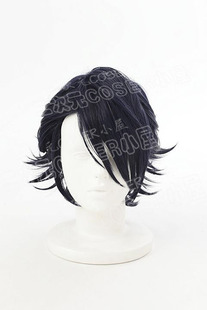 K MISSING KINGS 王 剧场版 伏见猿比古 黑色短发 cosplay假发